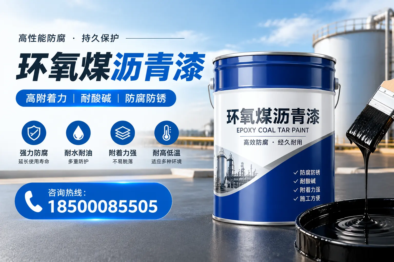 环氧煤沥青漆的性能优势与应用领域详解